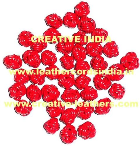 CI Coloured Leather Beads