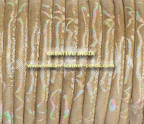 Smooth Round Nappa Leather Plain Stitched Plain Cords