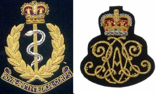 Thread On Fabric Embroidered Badges, Color : Gold, Black, White