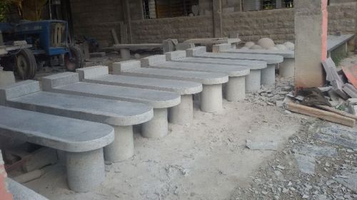 Polished Plain Stone Garden Benches, Packaging Type : Carton Box