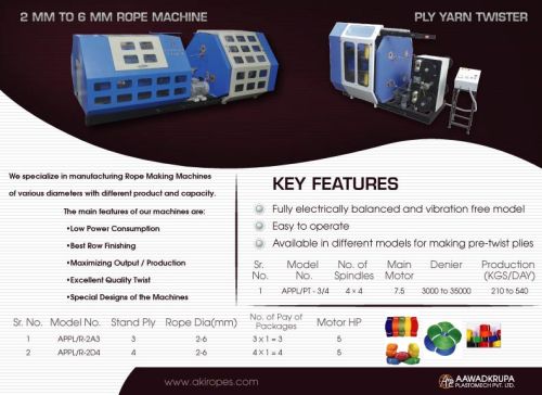 4mm To 8mm Rope Making Machine