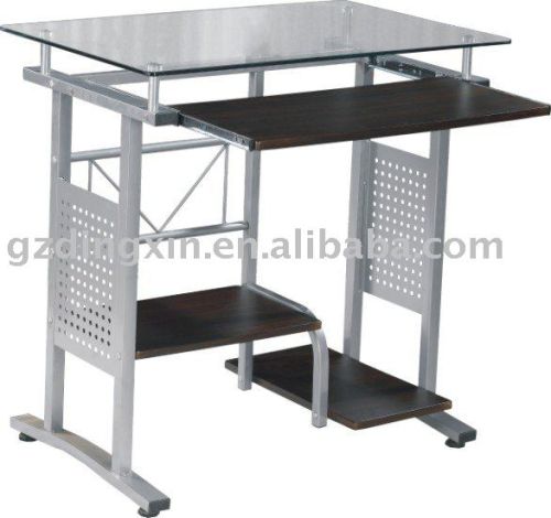 Steel tube Designer Glass DX-8825 Computer Desk