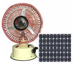 Solar Rechargeable Fan, Voltage : 12 Vdc for Air Cooling