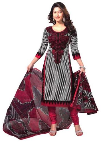 Unstitched Cotton Suits, Feature : Breathable, Elegant Design