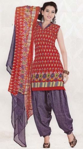 Unstitched Poly Cotton Suits, Feature : Breathable, Eco Friendly, Elegant Design