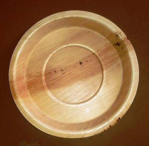 Natural 12Inch Round Areca Palm Leaf Plates, Feature : Bio Degradable