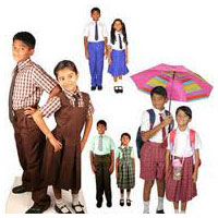 Cotton School Uniform, Size : Large, Medium, Small