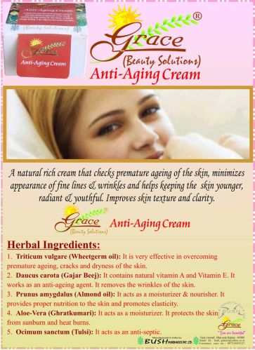 Grace Anti Aging Cream, For Skin Care, Packaging Type : Plastic Box