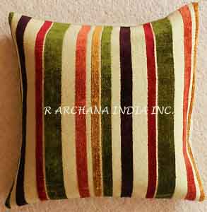 Cotton Chenille Stripes Furnishing Fabric