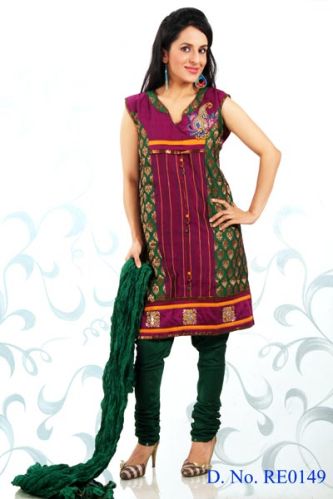 Silk Churidar Suit