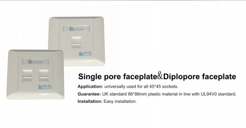 Single Pore, Diplopore Faceplate