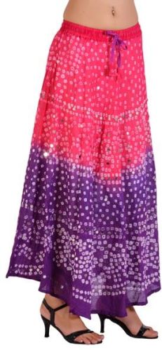Tie Dye Gypsy Bandhej Skirt