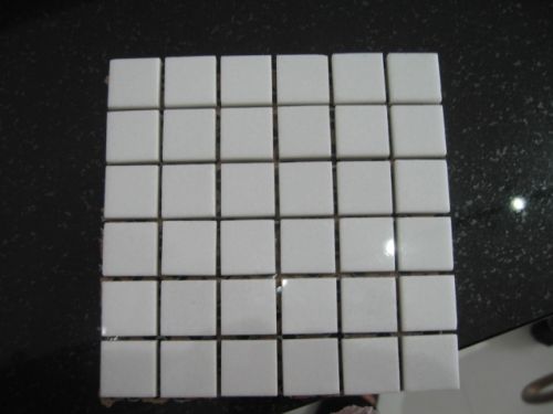 Mcrocrystal White Glass Stone Mosaic Tiles For Wall Tiles