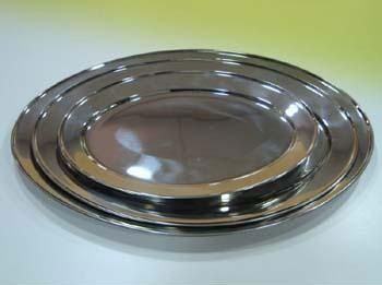 Steel Oval Tray, For Serving, Feature : Durable, Good Quality, Great Strength