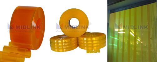 Insect Amber PVC Strip Curtains