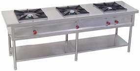 Three Burner Cooking Range