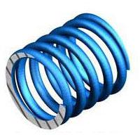 Color Coated Custom Compression Springs, For Industrial Use, Color : Blue