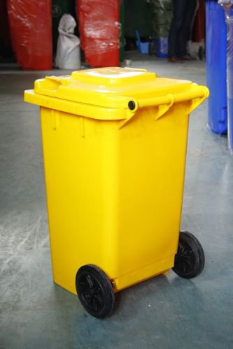 HDPE 80L Plastic Dustbin With Two Wheels 660*480*520mm