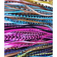 Grizzly Rooster Feathers For Hair Extensions