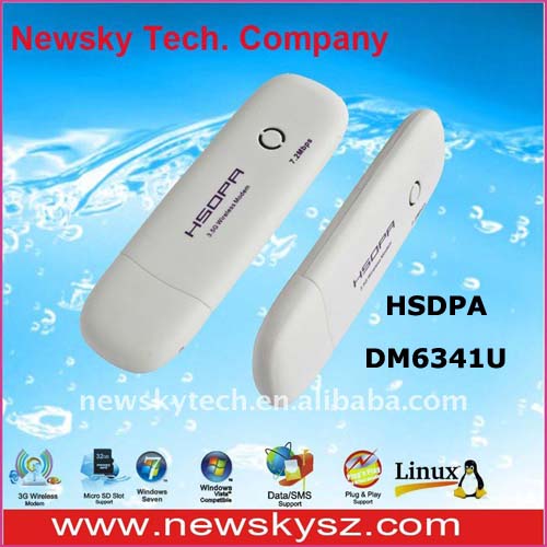 MSM6280 Chipset 3G USB Modem HSDPA At 7.2Mbps High Speed DM6341U