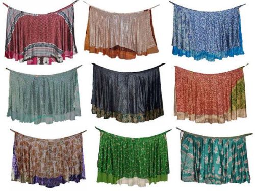 Printed Flared Skirts