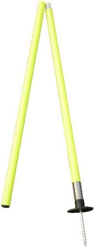 Centre Parting Slalom Pole With Collapsible Spike & Spring