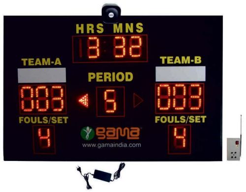 Football Handball Volleyball Hockey Scoreboard, Color : Black