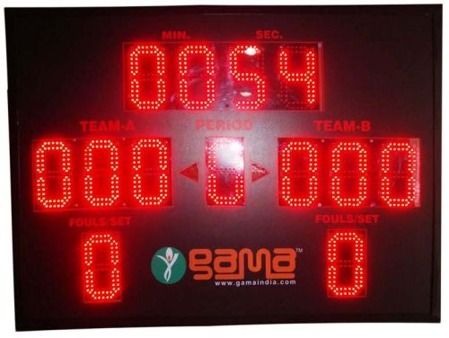 GAMA Multi Purpose LED Scoreboard, Tube Chip Color : Red