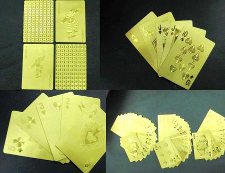 Gold Plated Playing Cards