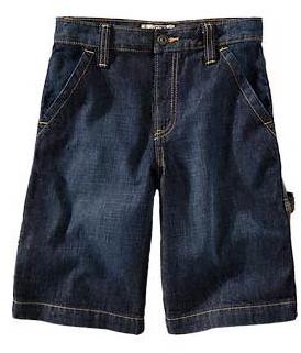 School Denim Half Pant