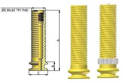 American Stem Threaded Brass Tube Valve