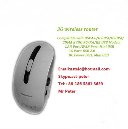 3G Mobile Wifi Wireless Router, Brand Name : astelc@hotmail.com