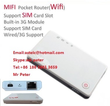 3G Pocket Wifi Wireless Sim Slot Router