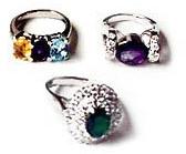 Gemstone Studded Rings