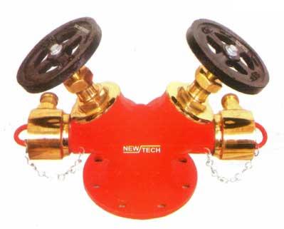 Gun Metal Double Outlet Landing Valve
