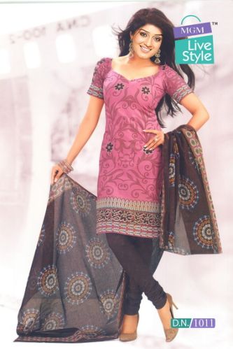 Designer Cotton Suit Dupatta Dress Materials