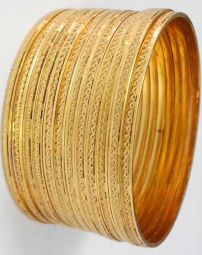 Polished Gold Plated Bangles, Occasion : Anniversary, Casual Wear, Engagement, Gift, Party