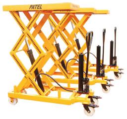 AFZA 100-1000kg Movable Scissor Lift Table, Lifting Capacity : 0-1ton