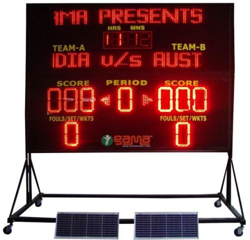 Solar Powered Multipurpose Electronic LED Scoreboard