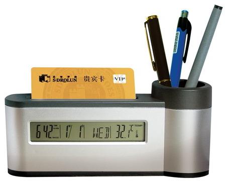 ABS+LCD Pen Holder, Packaging Type : SLIVER
