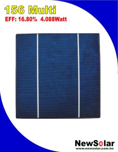 6*6 Multi 2BB A Grade 16.8% Solar Cells