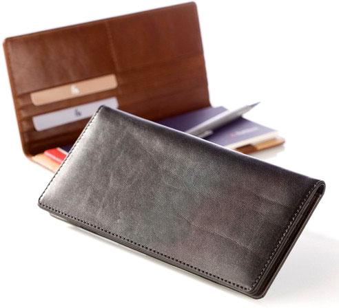 Leather Cheque Book Holder