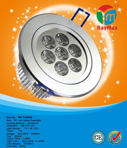 7w Ce Rohs Approval LED Downlight