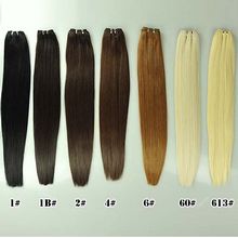 Silky Straight Human Hair Weft, Length : 6'-32'