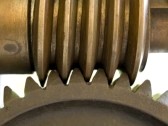 Round Polished Metal Worm Gears, For Automobiles, Color : Golden-Grey