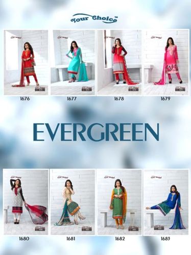 Embroidered Neck Dress Material