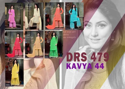 Kavya 44 Net Sifali Palazzo Dress Material