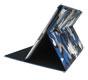 Apple New iPad 3 Leather Grip Camouflage Folding Case W/ Stand - Blue, Green & Grey