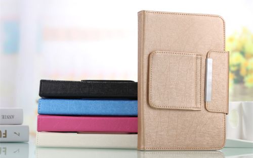 Silky PU Leather Separating Bluetooth Keyboard Tablet Case