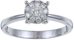 18k White Gold Diamond Engagement Ring